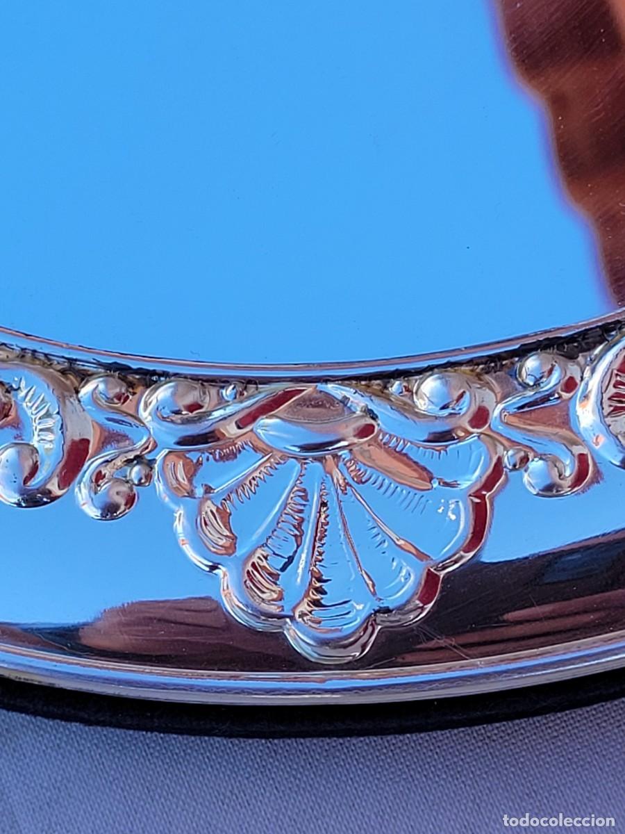 Antig&uuml;edades: Espejo Camilletti, plata 925, 27cm - Foto 8