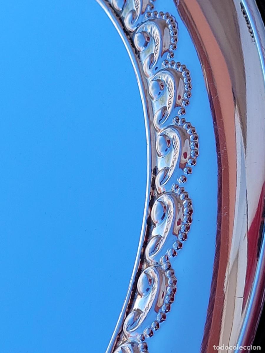 Antig&uuml;edades: Espejo Camilletti, plata 925, 27cm - Foto 9