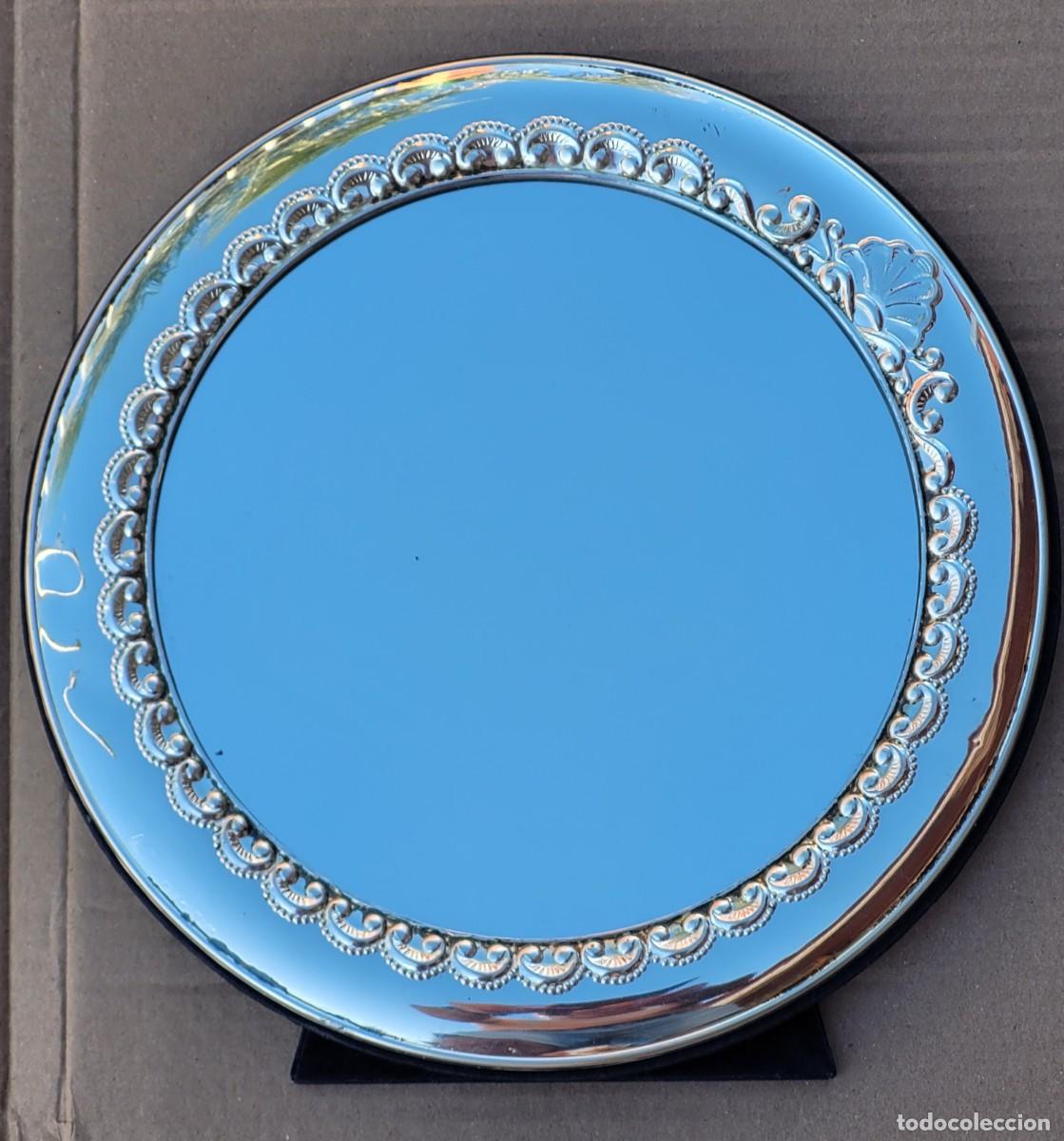 Antig&uuml;edades: Espejo Camilletti, plata 925, 27cm - Foto 11