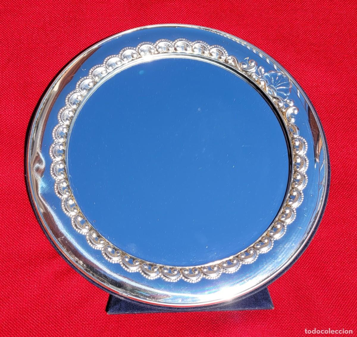 Antig&uuml;edades: Espejo Camilletti, plata 925, 27cm - Foto 12