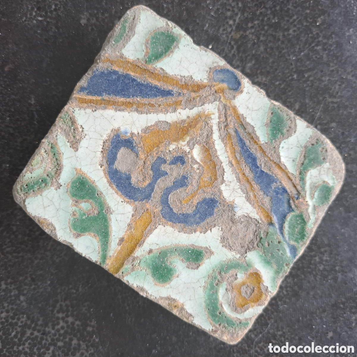 Antig&uuml;edades: Azulejo Toledo S. XVI. - Foto 2