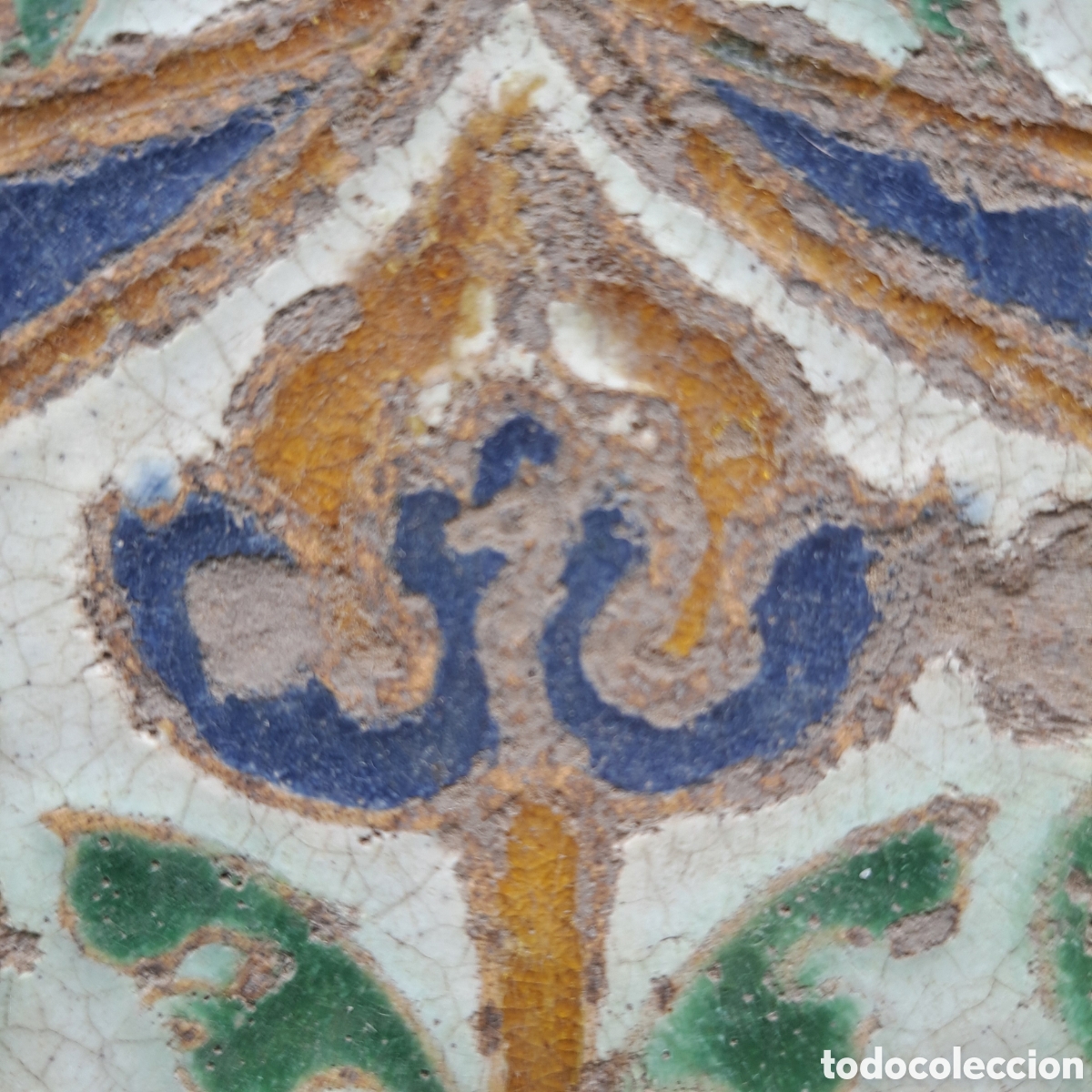 Antig&uuml;edades: Azulejo Toledo S. XVI. - Foto 3