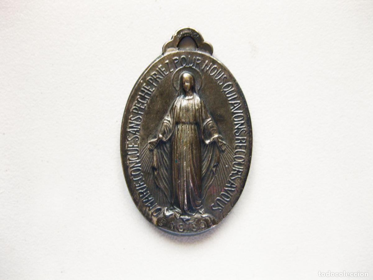 Antig&uuml;edades: MEDALLA FRANCESA DE LA VIRGEN MAR&Iacute;A - Foto 1