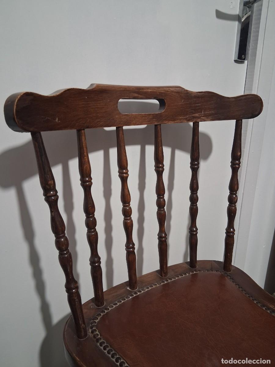 Antig&uuml;edades: Silla de madera torneada marca mocholi - Foto 2