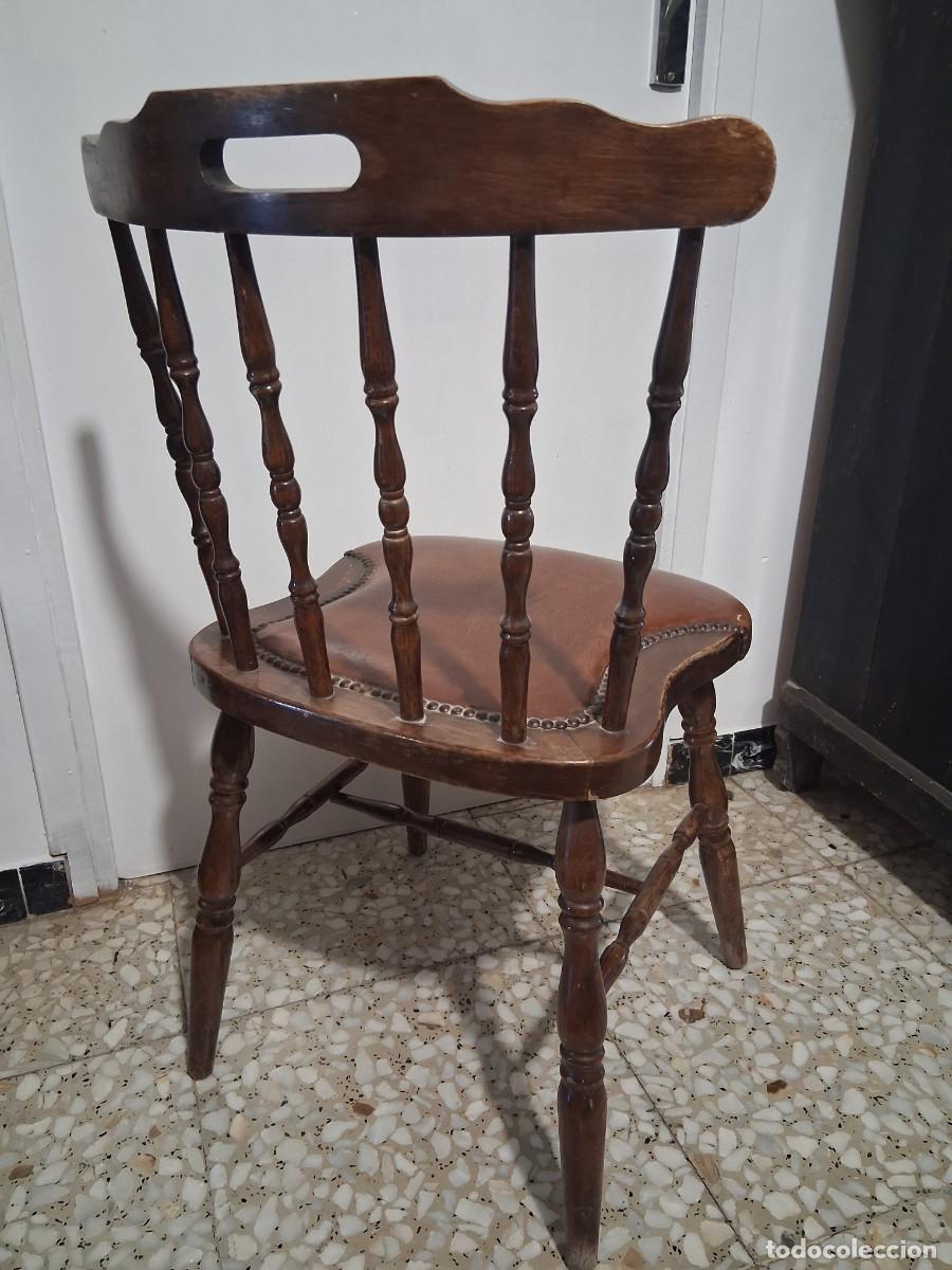 Antig&uuml;edades: Silla de madera torneada marca mocholi - Foto 4