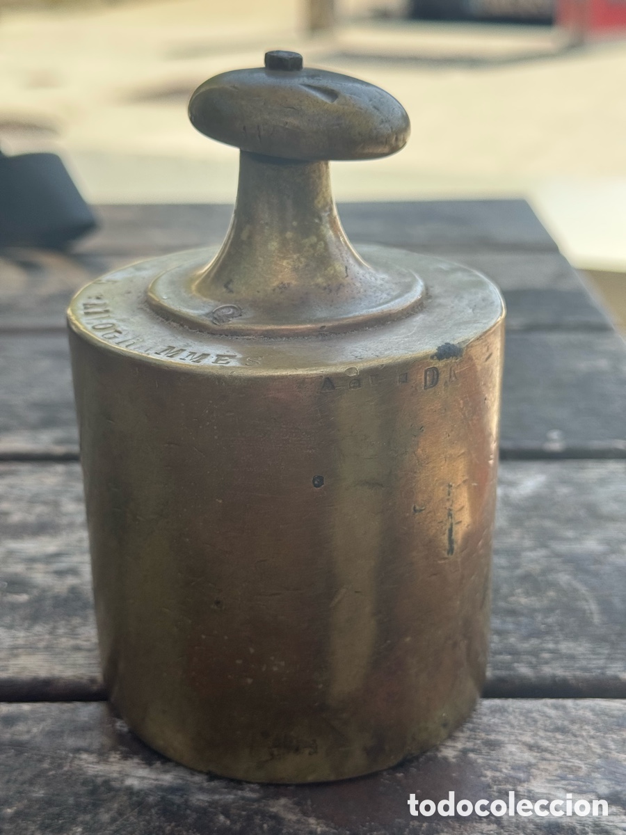 Antig&uuml;edades: Peso de bronce antiguo de 5 kilogramos - Foto 5