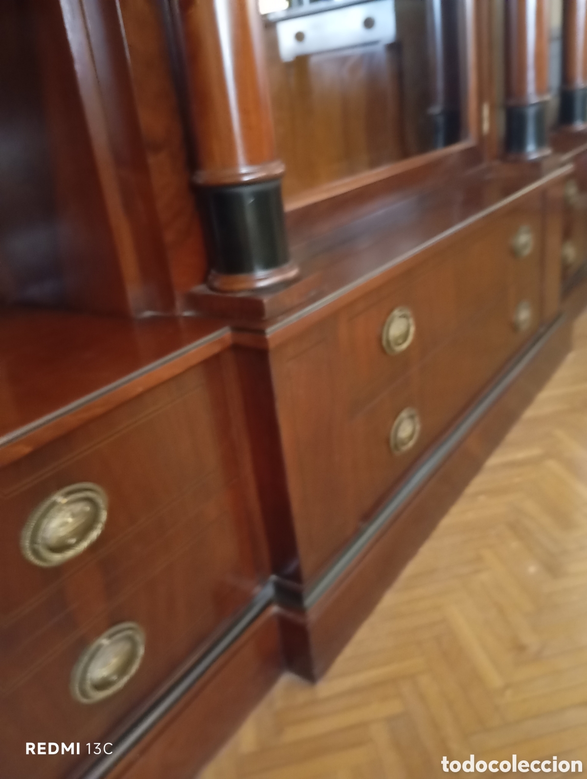 Antig&uuml;edades: Preciosa vitrina de madera de roble - Foto 3