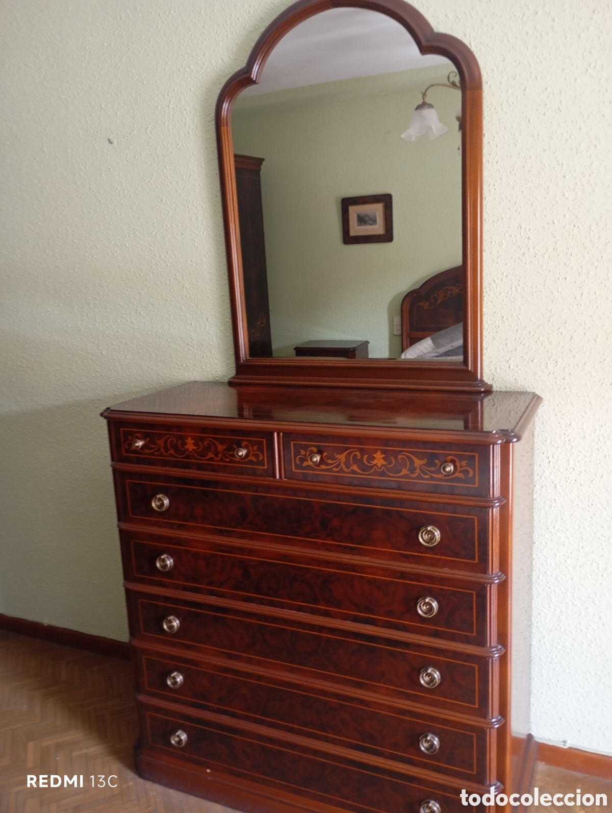 Antig&uuml;edades: Dormitorio de matrimonio completo - Foto 5
