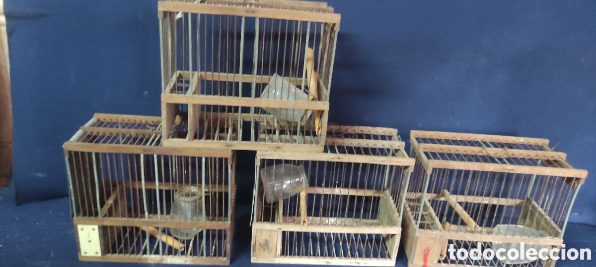 Antig&uuml;edades: Conjunto de 4 jaulas de aves - Foto 7