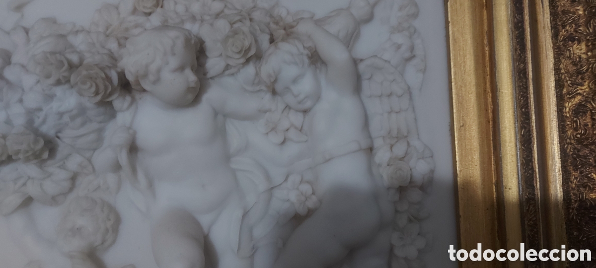 Antig&uuml;edades: Cuadro con bajorrelieve de m&aacute;rmol - Foto 2
