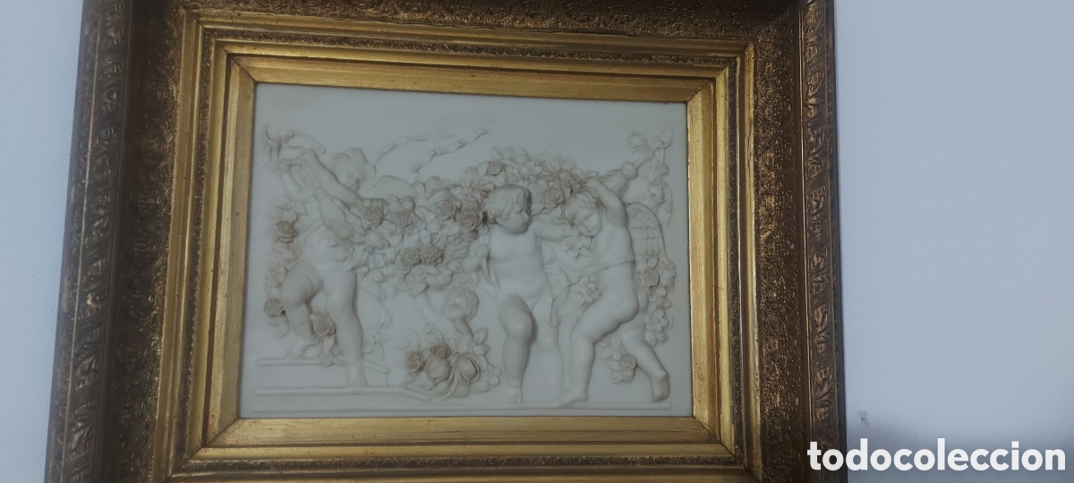 Antig&uuml;edades: Cuadro con bajorrelieve de m&aacute;rmol - Foto 1