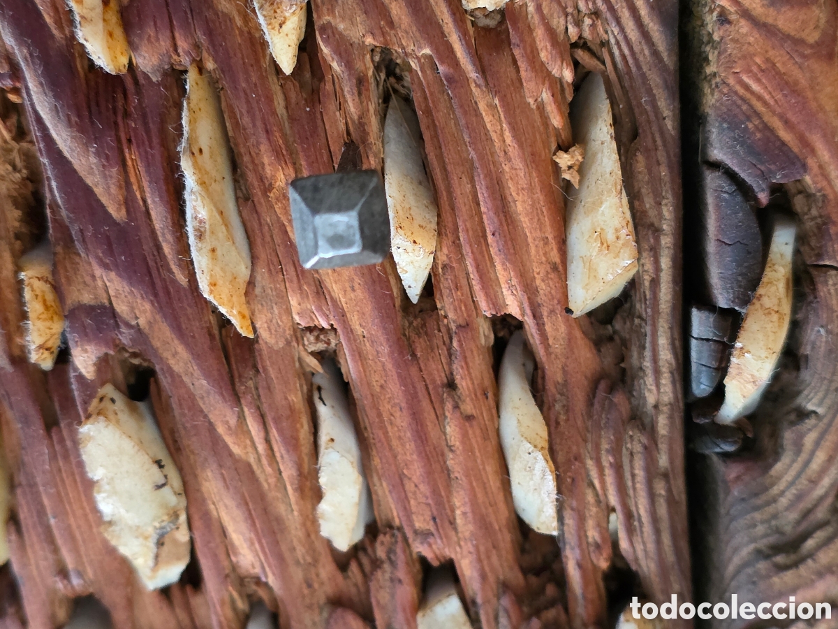 Antig&uuml;edades: Tabl&oacute;n de trillo colgador llaves - Foto 5