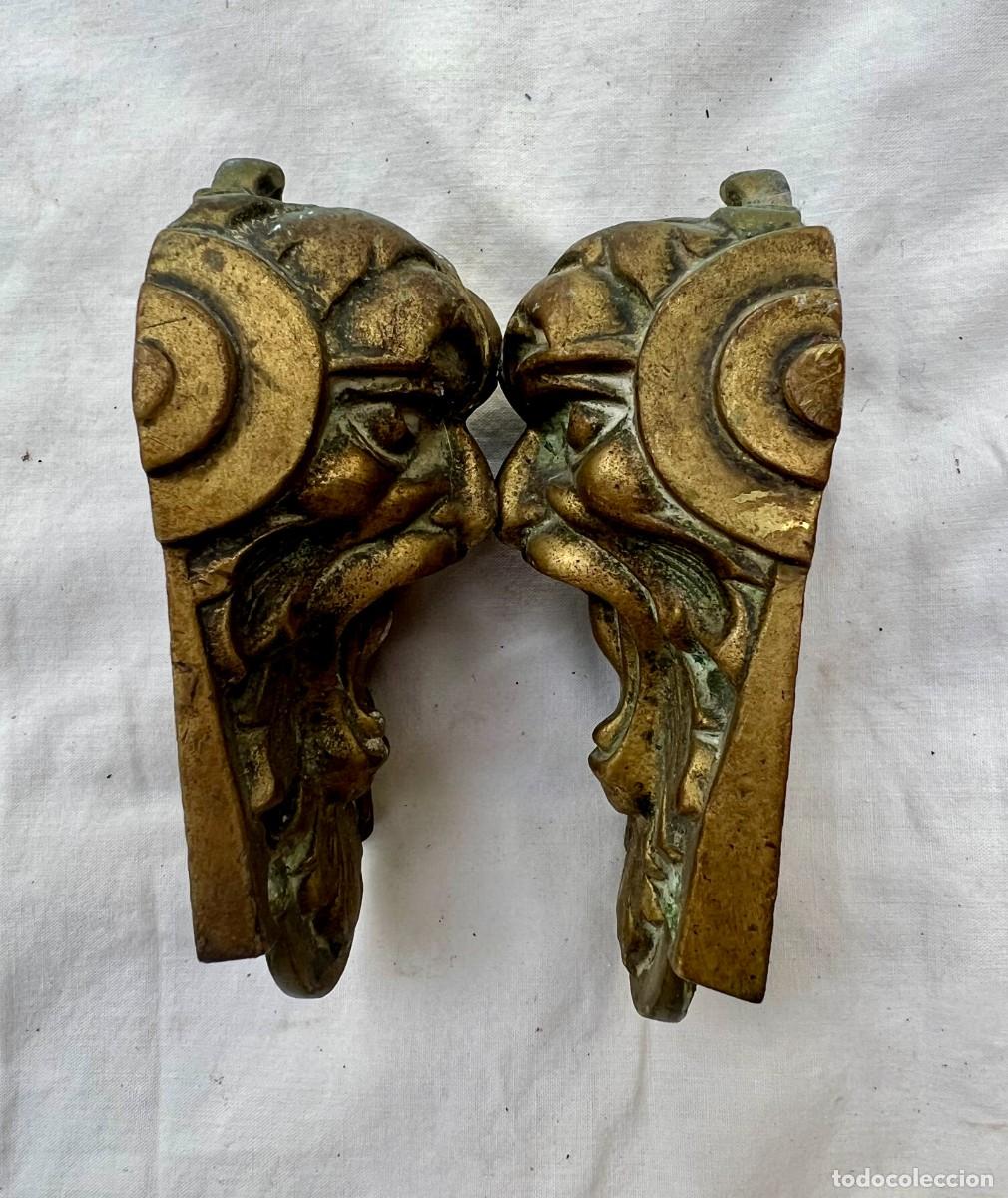 Antig&uuml;edades: Apliques de bronce para muebles - Foto 4