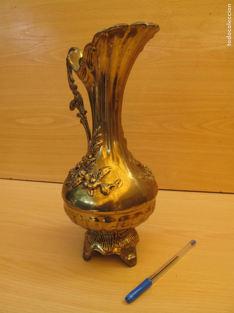 Antig&uuml;edades: JARR&Oacute;N DORADO EN BRONCE. - Foto 2