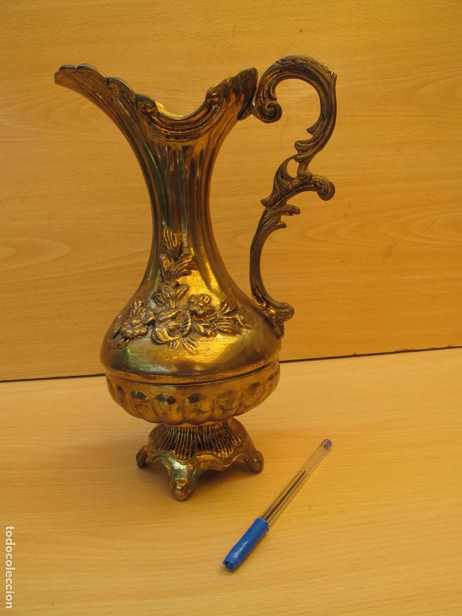 Antig&uuml;edades: JARR&Oacute;N DORADO EN BRONCE. - Foto 1
