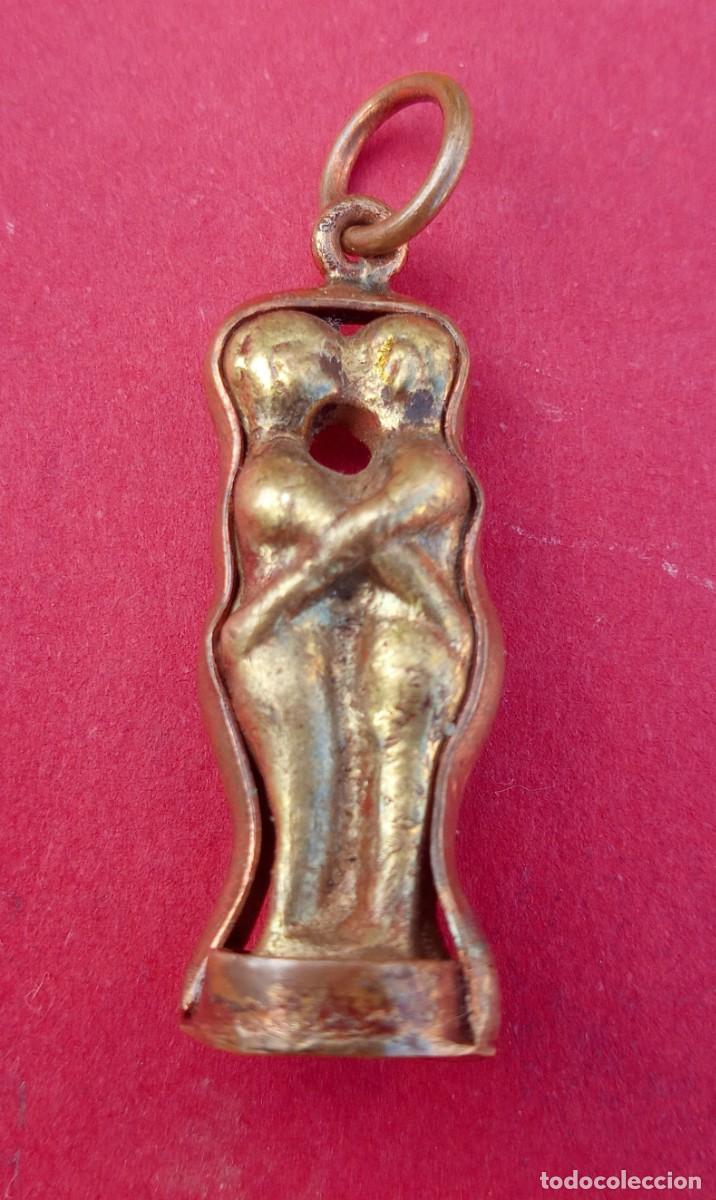 Antig&uuml;edades: Medalla Amuleto Suerte Amor. - Foto 1