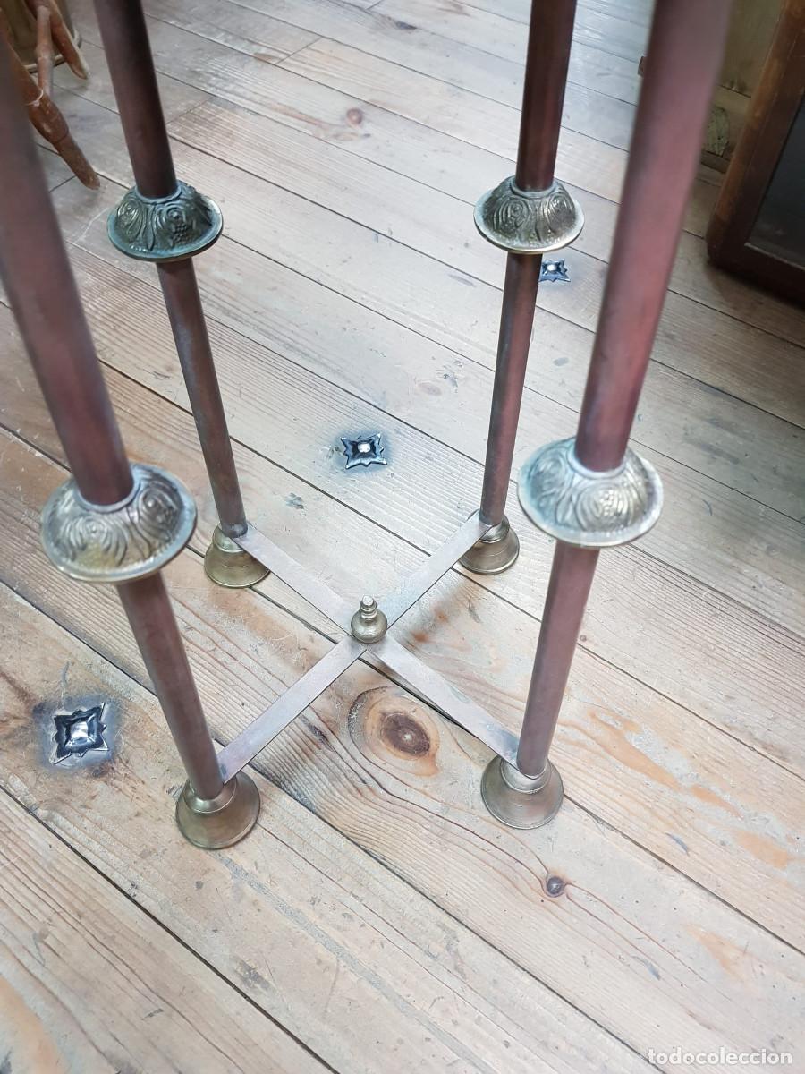 Antig&uuml;edades: ANTIGUA COLUMNA-BASE DE BRONCE Y COBRE - Foto 3