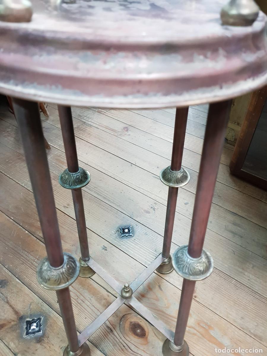 Antig&uuml;edades: ANTIGUA COLUMNA-BASE DE BRONCE Y COBRE - Foto 4