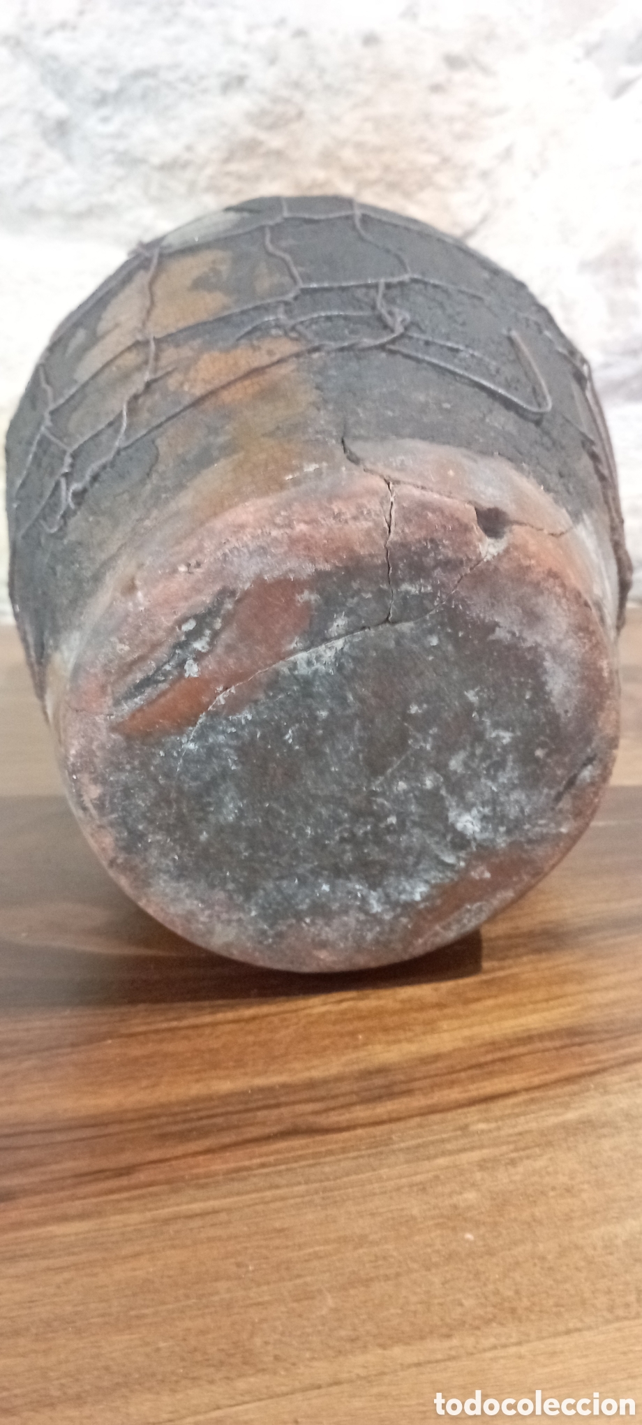 Antig&uuml;edades: Puchero de Naval con malla de alambre. - Foto 7