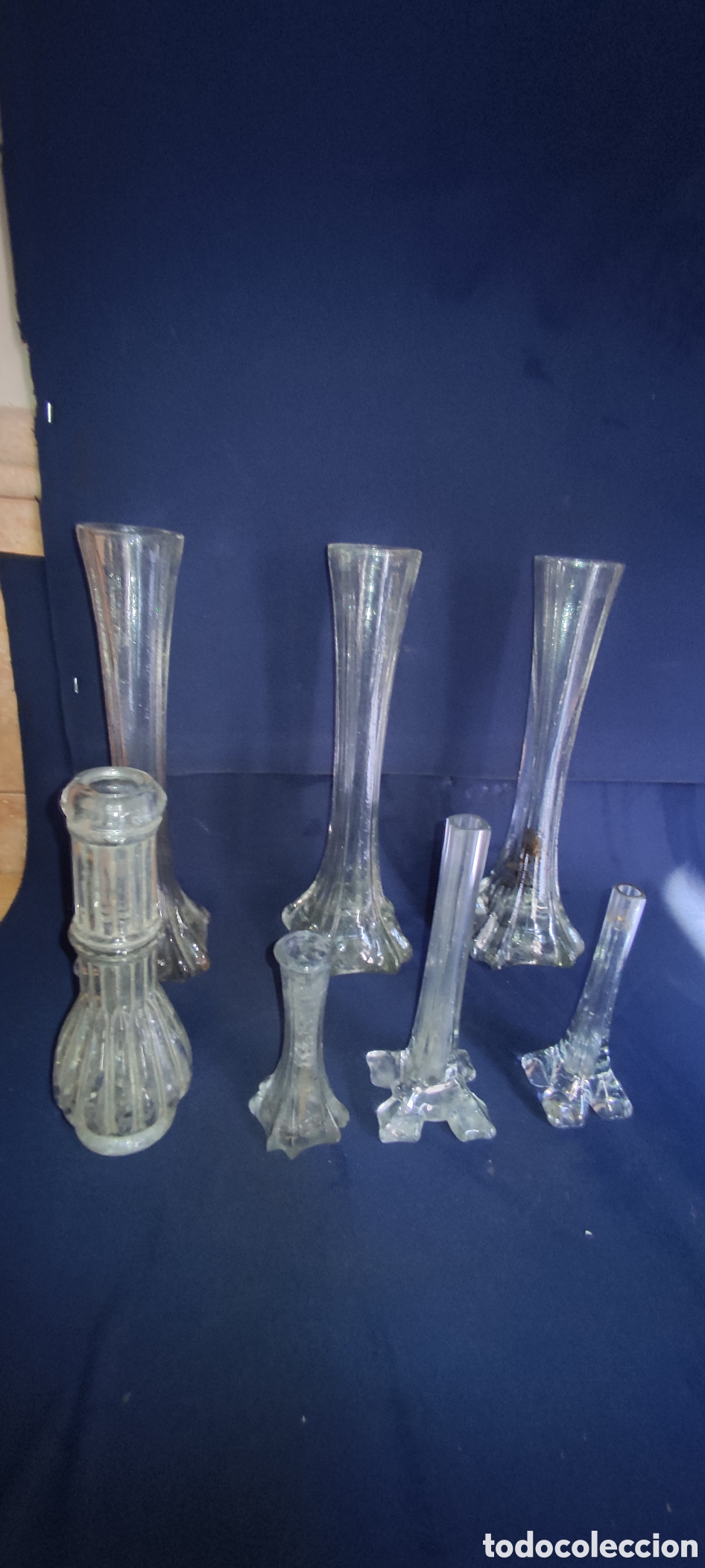 Antig&uuml;edades: Set de jarrones de cristal - Foto 2