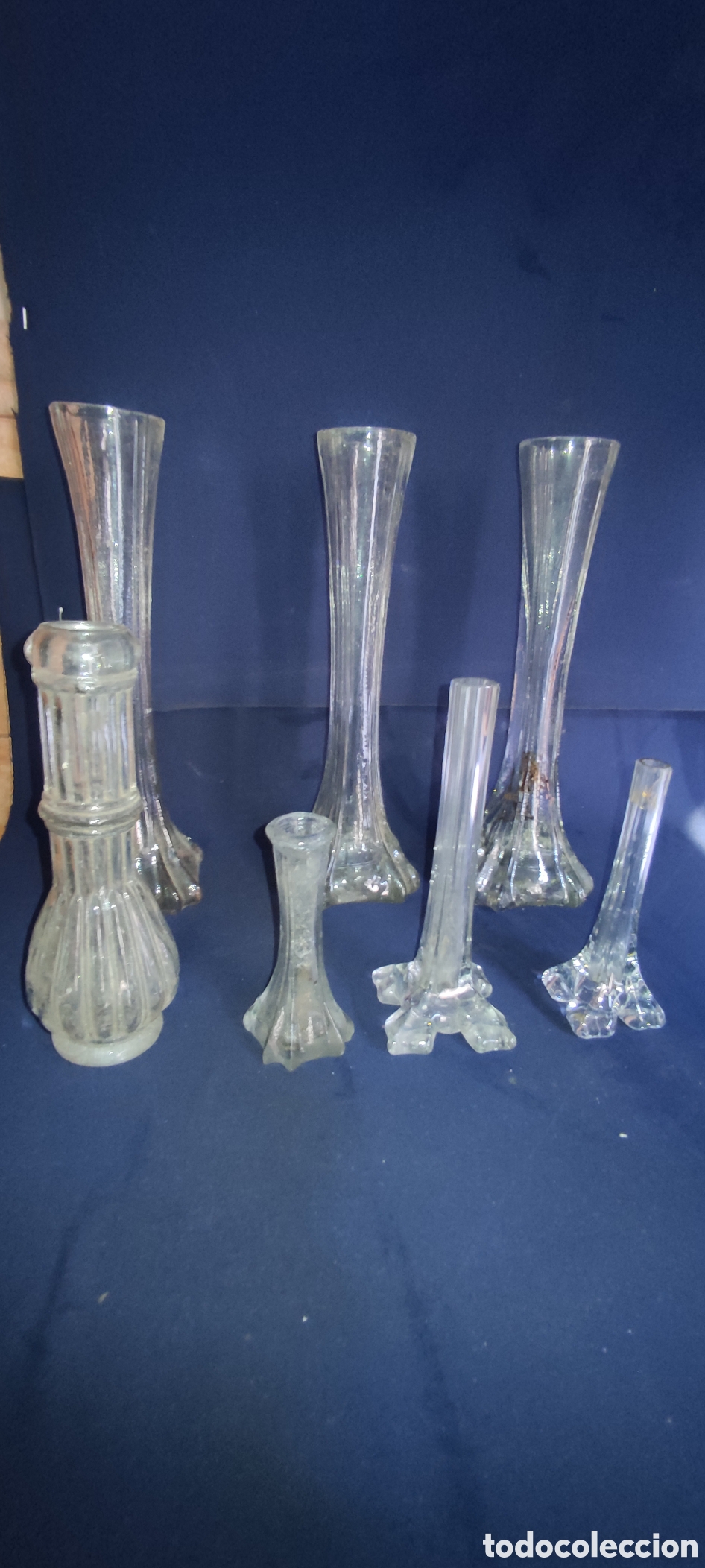 Antig&uuml;edades: Set de jarrones de cristal - Foto 7