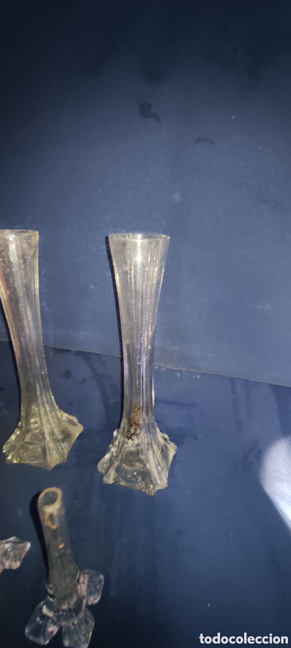 Antig&uuml;edades: Set de jarrones de cristal - Foto 8