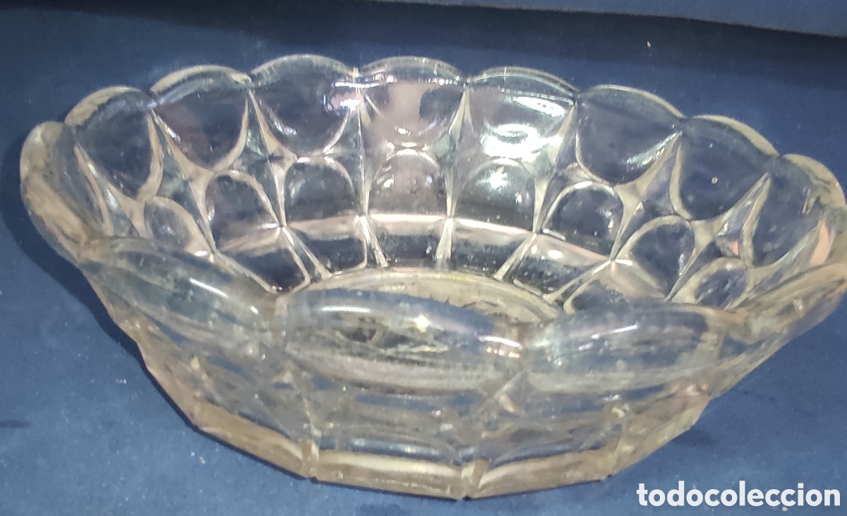 Antig&uuml;edades: Frutero o bandeja de cristal - Foto 1