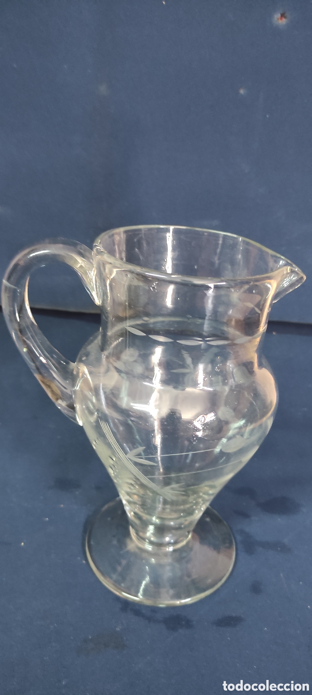 Antig&uuml;edades: Jarra de cristal tallado - Foto 2