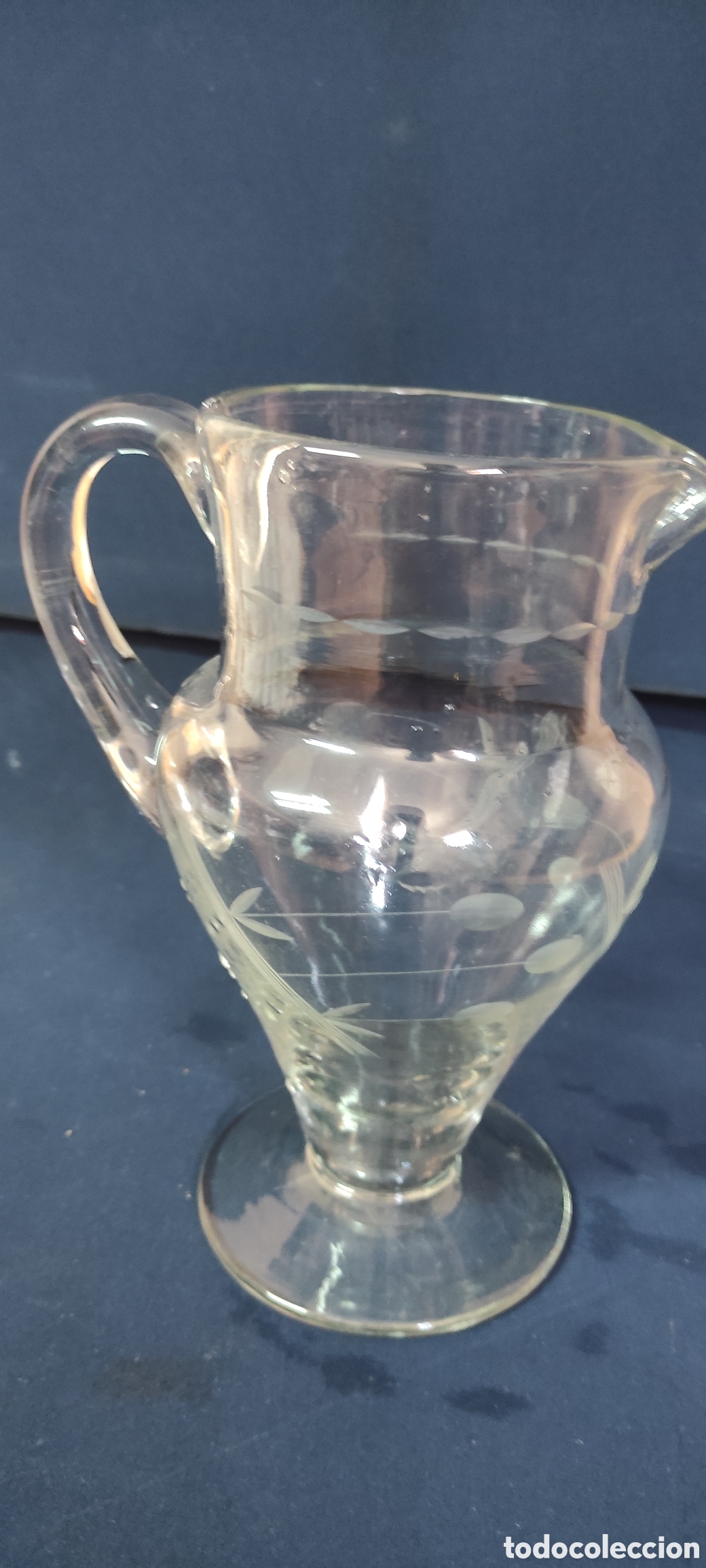 Antig&uuml;edades: Jarra de cristal tallado - Foto 3