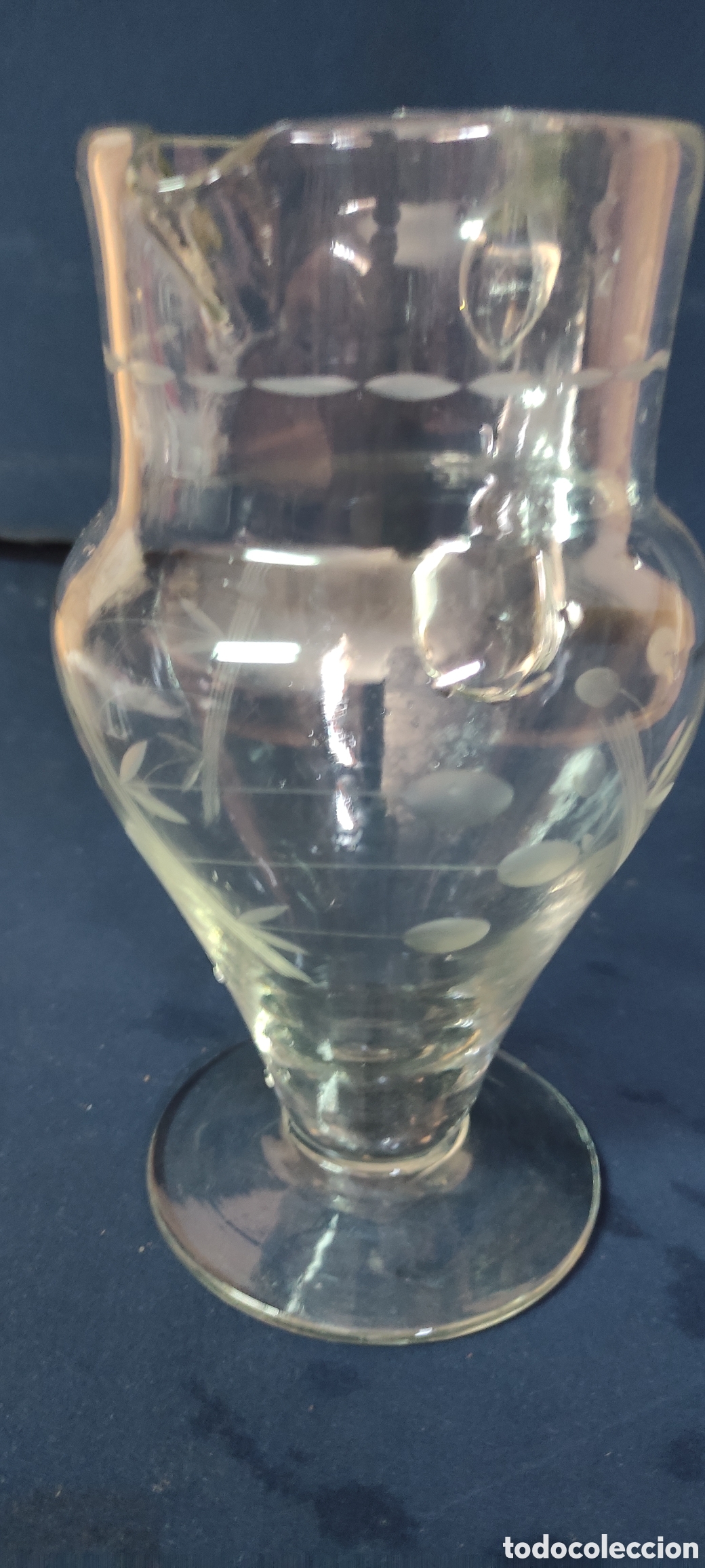 Antig&uuml;edades: Jarra de cristal tallado - Foto 4