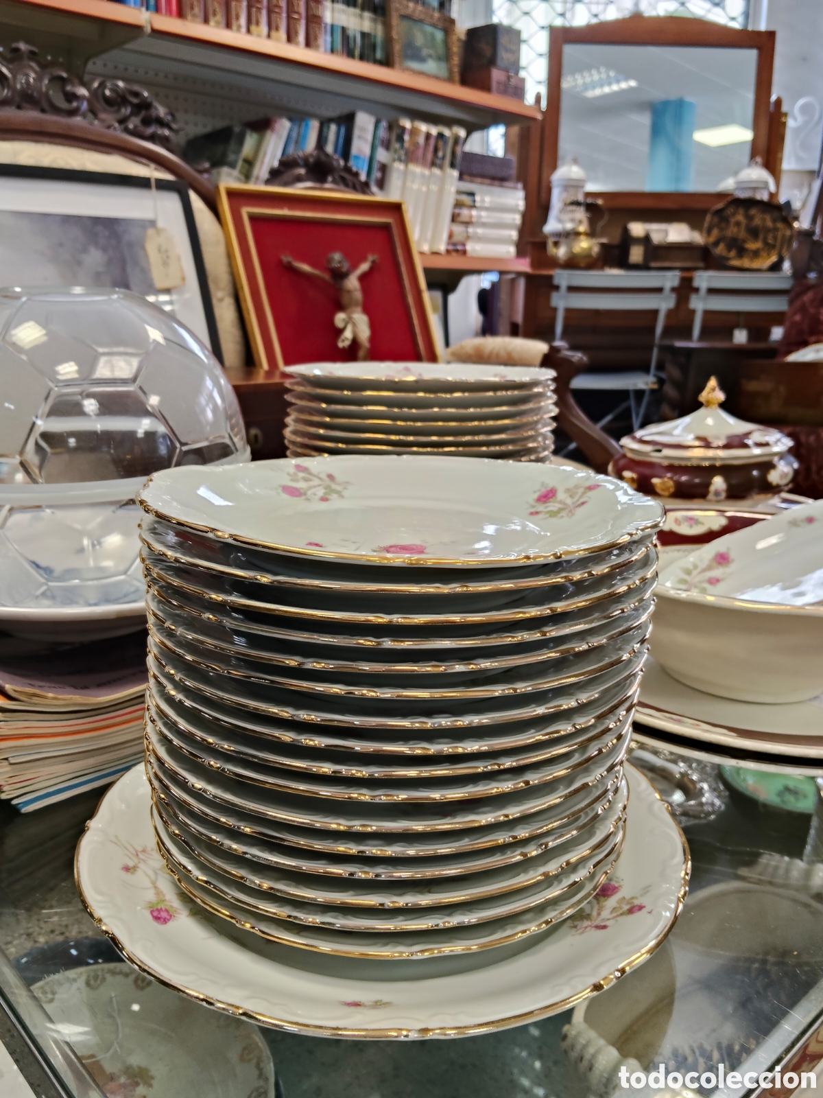 Antig&uuml;edades: Magn&iacute;fica vajilla de SANTA CLARA - Foto 2