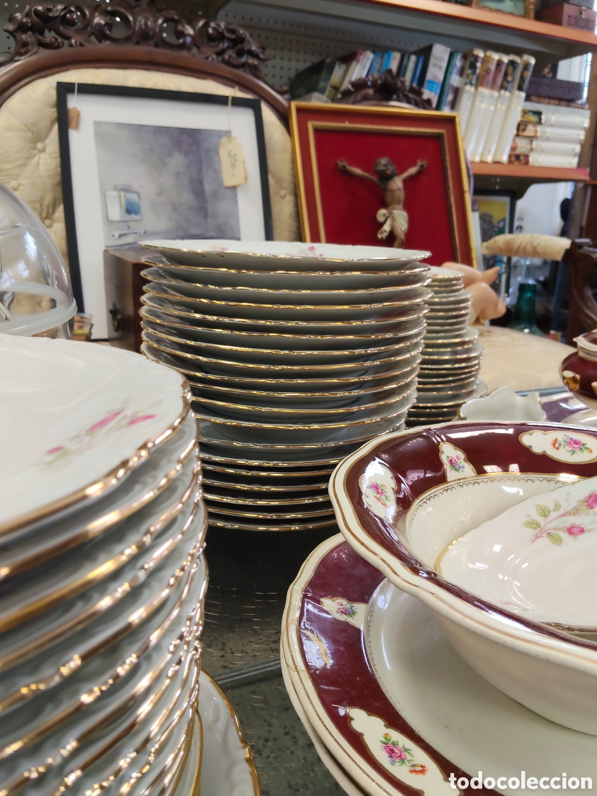 Antig&uuml;edades: Magn&iacute;fica vajilla de SANTA CLARA - Foto 3