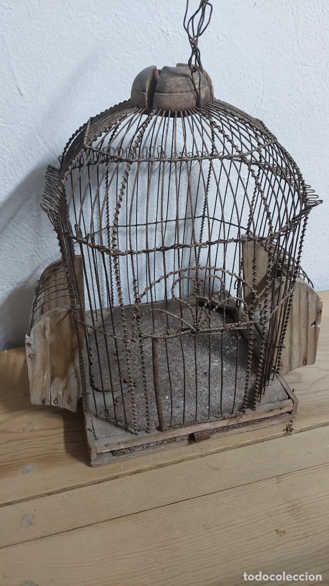 Antig&uuml;edades: Antigua Jaula de aves cantoras - Foto 1