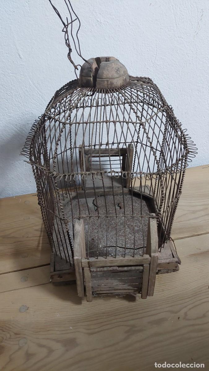 Antig&uuml;edades: Antigua Jaula de aves cantoras - Foto 2