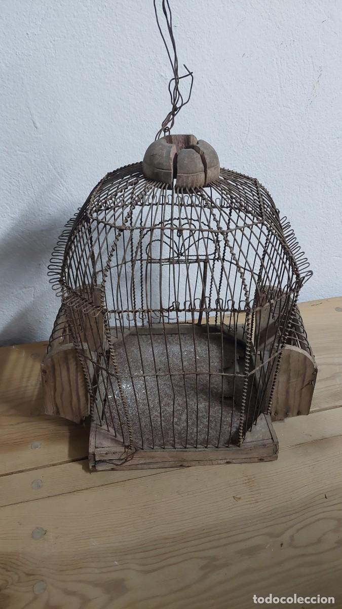 Antig&uuml;edades: Antigua Jaula de aves cantoras - Foto 3