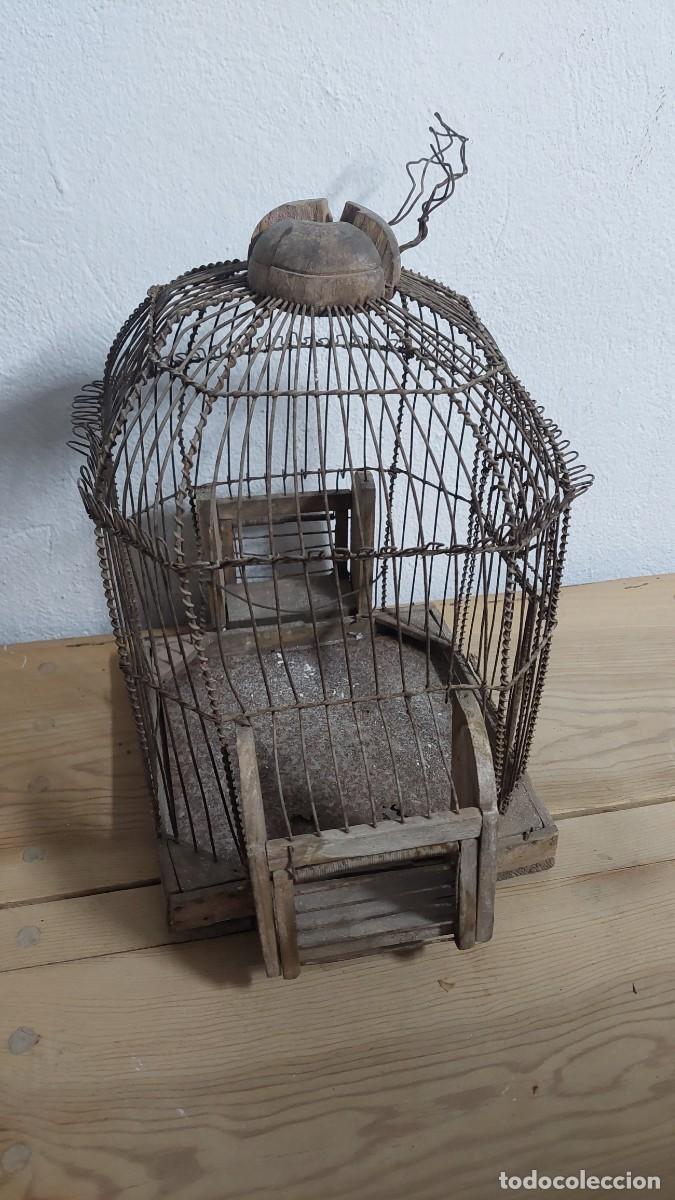 Antig&uuml;edades: Antigua Jaula de aves cantoras - Foto 4