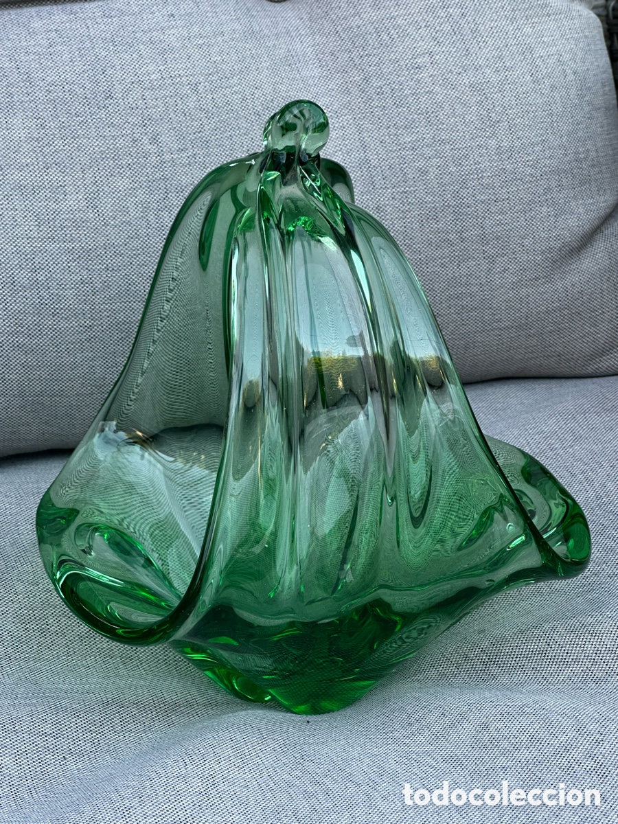 Antig&uuml;edades: CENTRO DE MESA CRISTAL DE MURANO - Foto 2