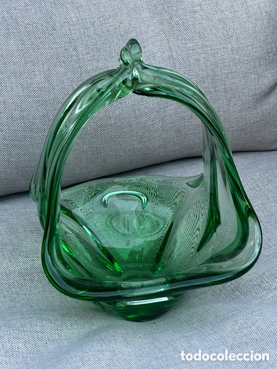 Antig&uuml;edades: CENTRO DE MESA CRISTAL DE MURANO - Foto 3