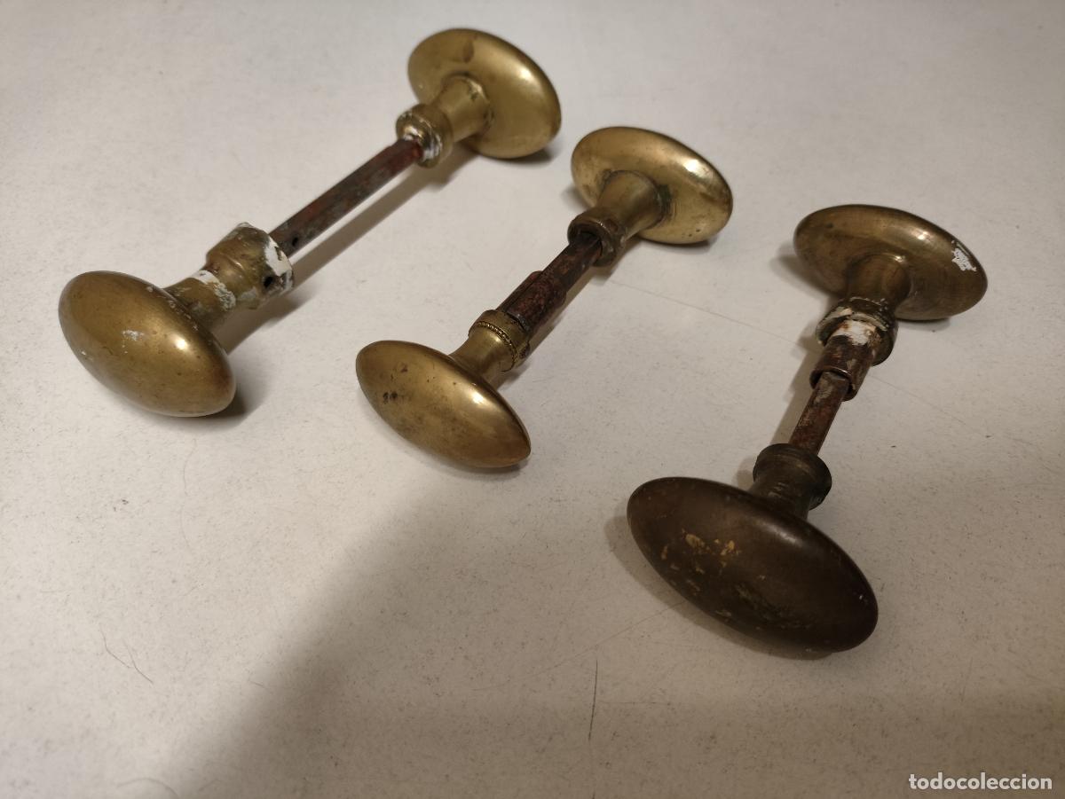 Antig&uuml;edades: ANTIGUO LOTE DE MANILLAS DE BRONCE - Foto 4