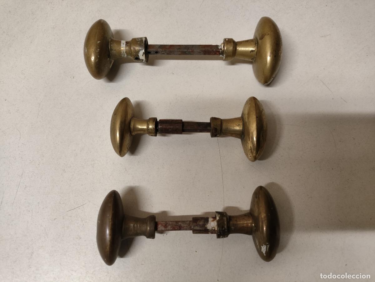 Antig&uuml;edades: ANTIGUO LOTE DE MANILLAS DE BRONCE - Foto 1
