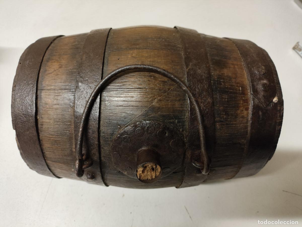 Antig&uuml;edades: ANTIGUO BARRIL TONEL EN MADERA Y FORJA - Foto 1