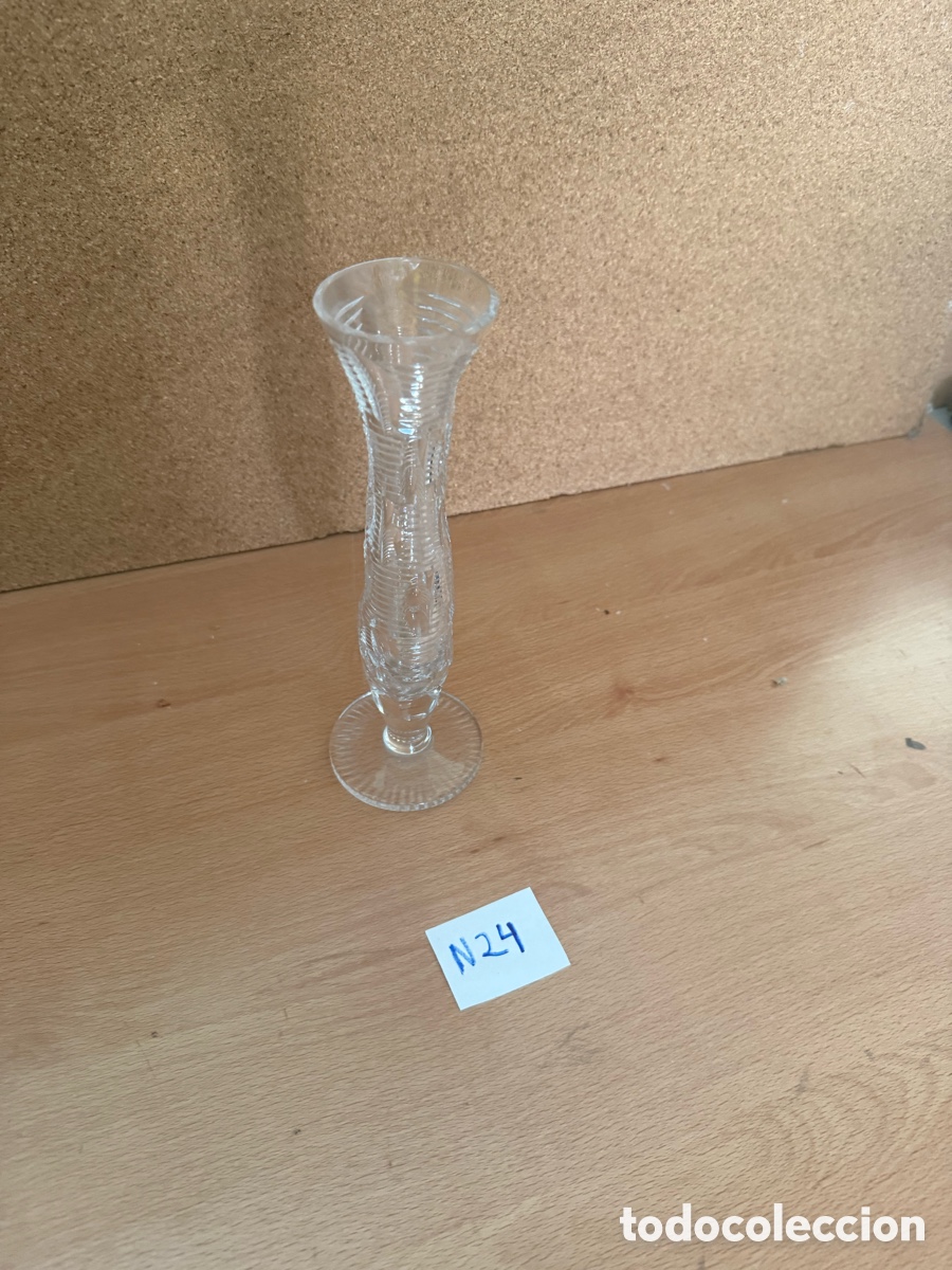 Antig&uuml;edades: Florero de cristal checoslovaco - Foto 2