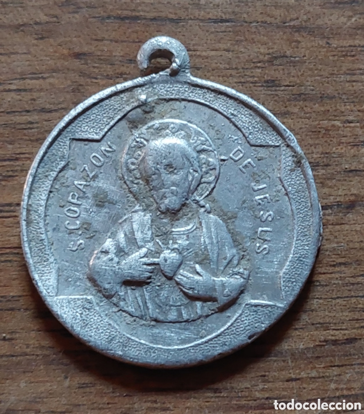 Antig&uuml;edades: Medalla Sagrado coraz&oacute;n y Maria Inmaculada - Foto 1