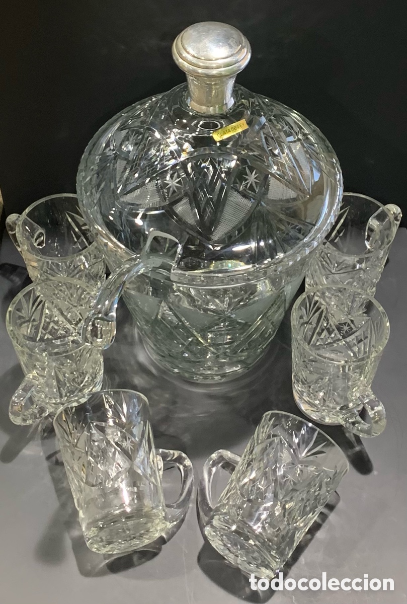 Antig&uuml;edades: Ponchera de Cristal de Bohemia - Foto 1