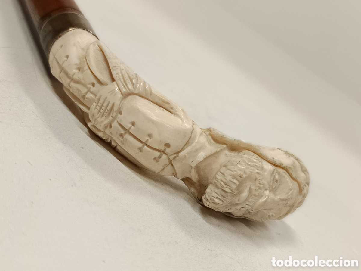 Antig&uuml;edades: Bast&oacute;n malaca, cuerno y marfl - Foto 4