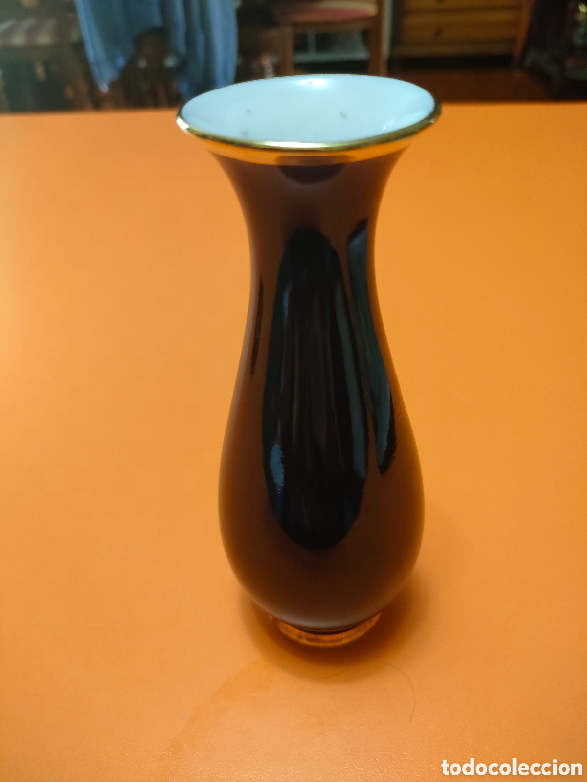 Antig&uuml;edades: Peque&ntilde;o violetero kpm echt cobalt - Foto 2
