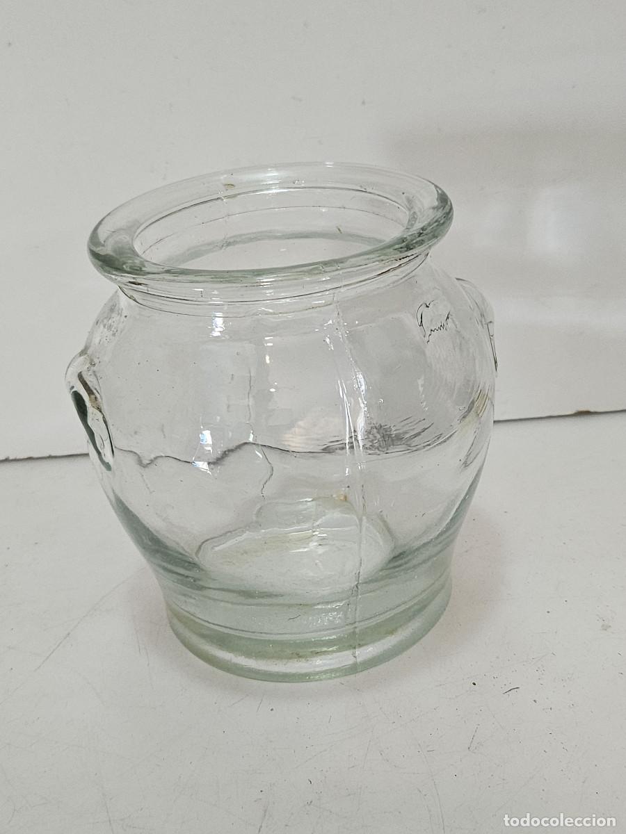 Antig&uuml;edades: bote de cristal antiguo - Foto 1