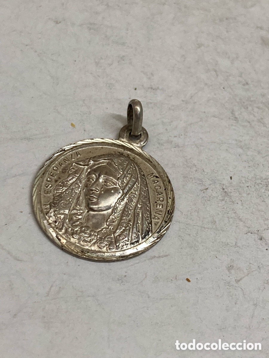 Antig&uuml;edades: Medalla de plata religiosa C446 - Foto 1