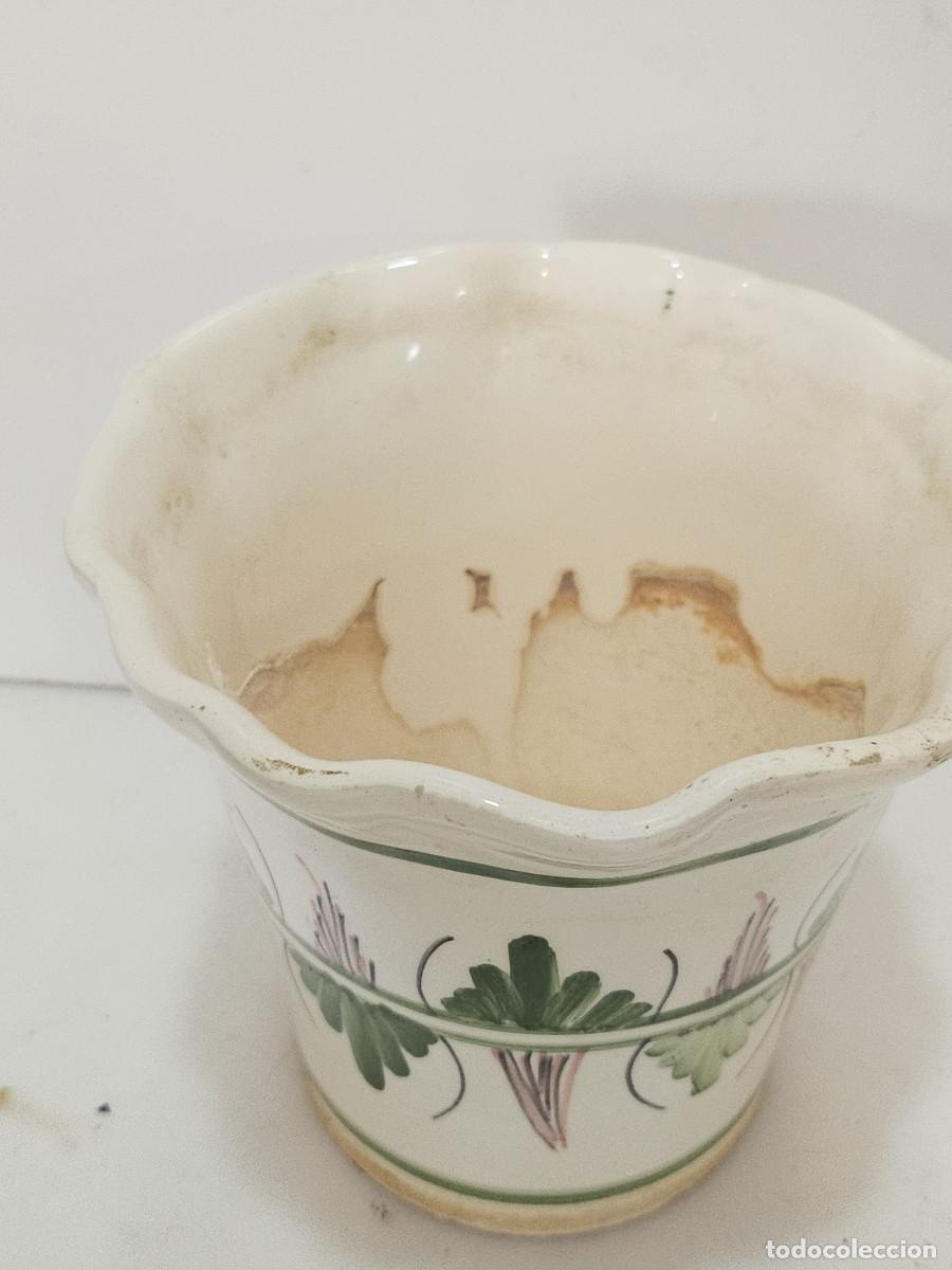 Antig&uuml;edades: maceta de ceramica antigua - Foto 3
