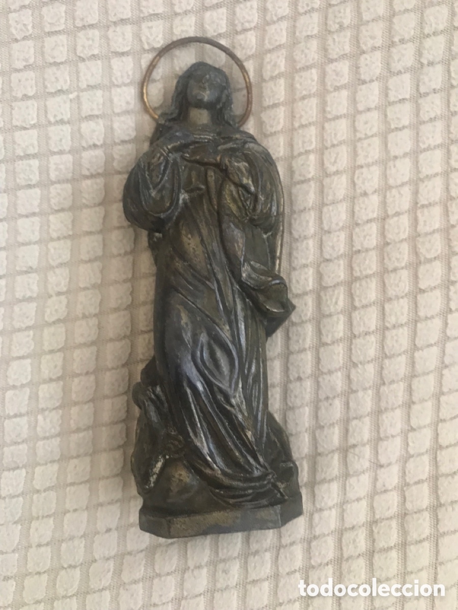Antig&uuml;edades: Imagen Inmaculada 11 cm - Foto 1